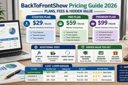backtofrontshow pricing
