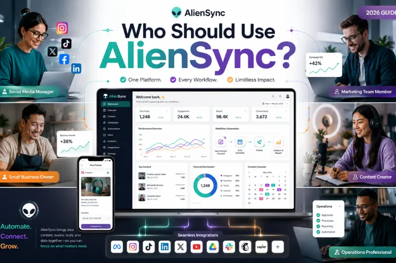 app and socials aliensync